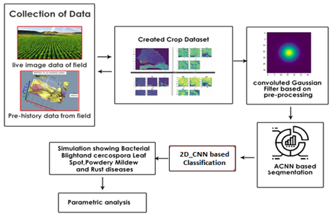 Architecture for crop disease detection using 2D CNN
